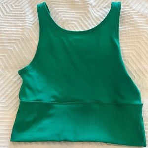 Lululemon green top. Worn twice. Size 6.